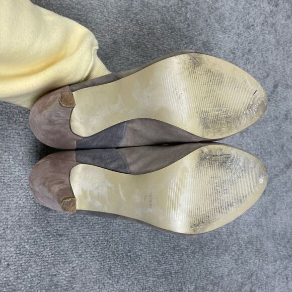 Nine West Panout Brown Suede Open Toe Pump Heels Women’s Size 9 - Picture 6 of 7